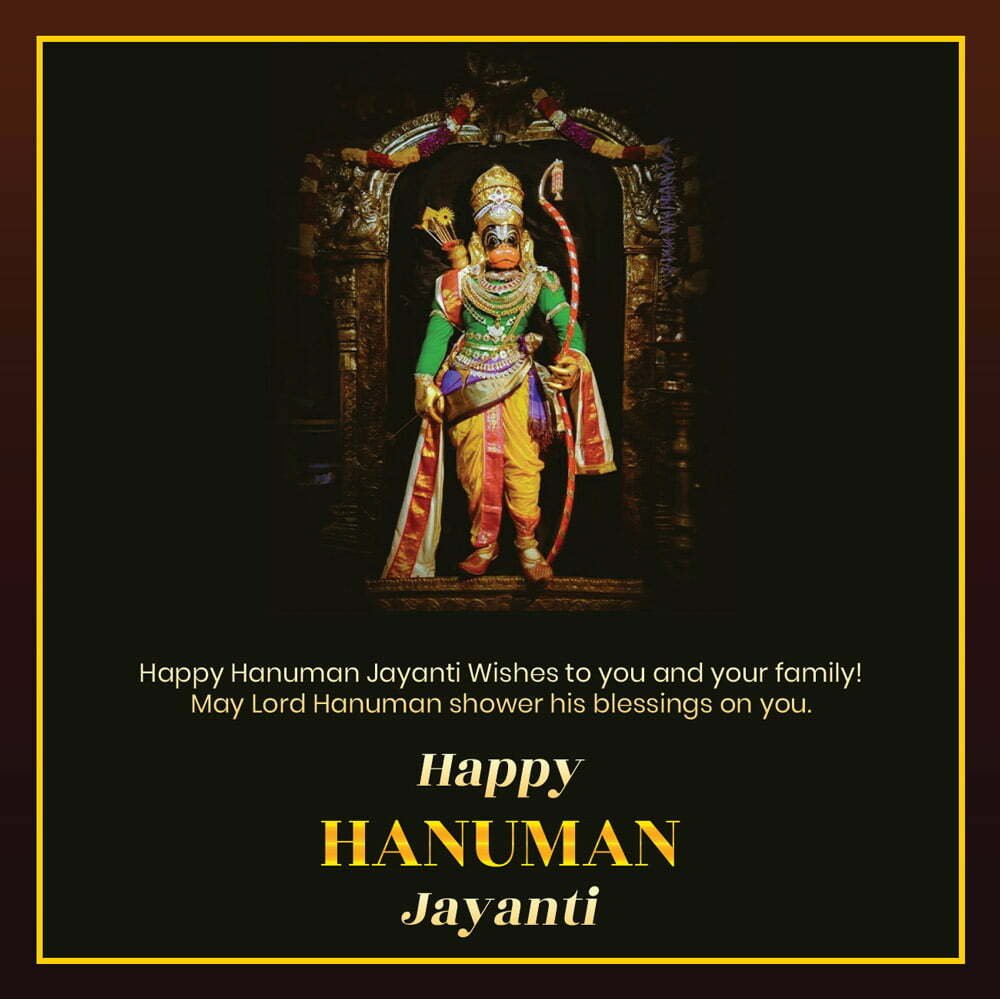 Hanuman Jayanti 2022 Wishes Quotes Date Time Poster Banner Images