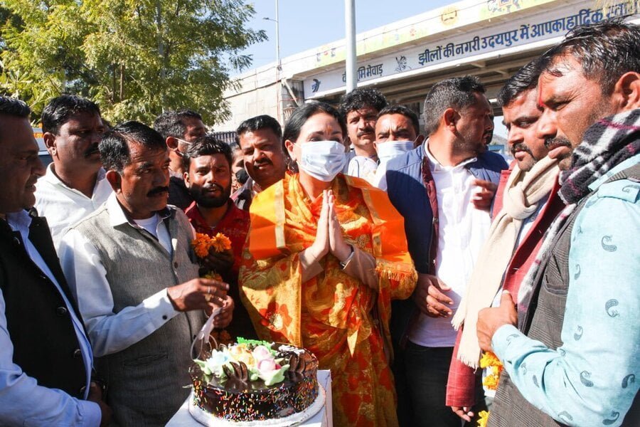 Jaipur princess and Rajasthan MP Diya Kumari celebrates her birthday ...