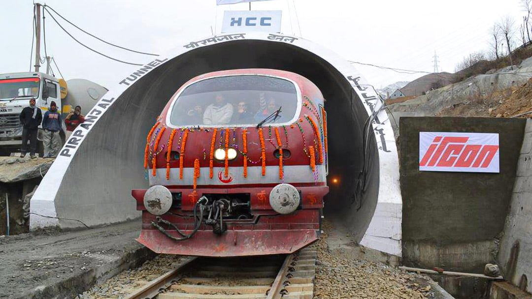 Pir Panjal Railway Tunnel: Longest Railway Tunnel In India - EBNW Story