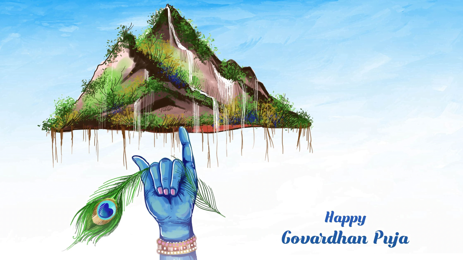 govardhan puja celebration Stock Vector Image & Art - Alamy