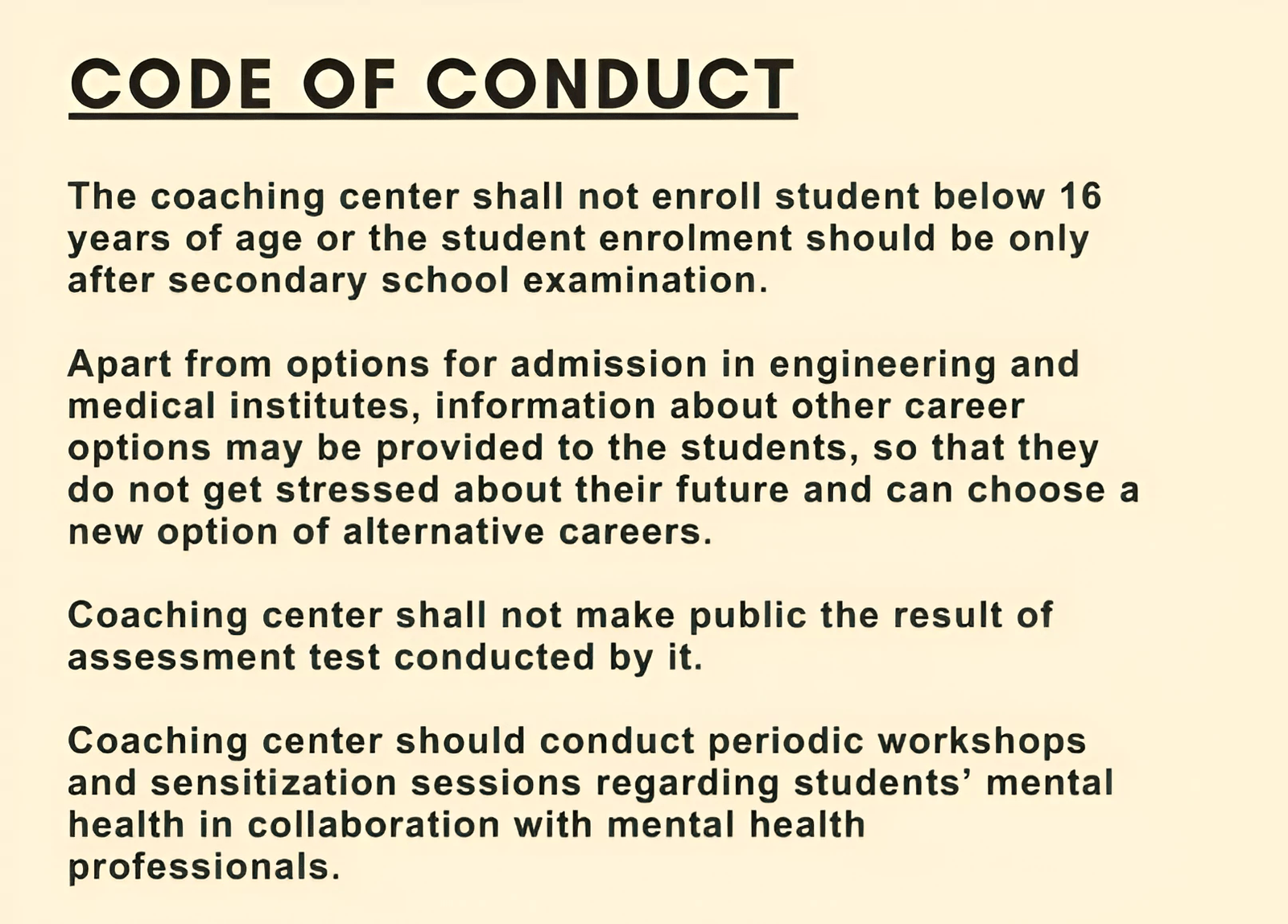 New Guidelines For Coaching Centres By Indian Ministry Of Education ...