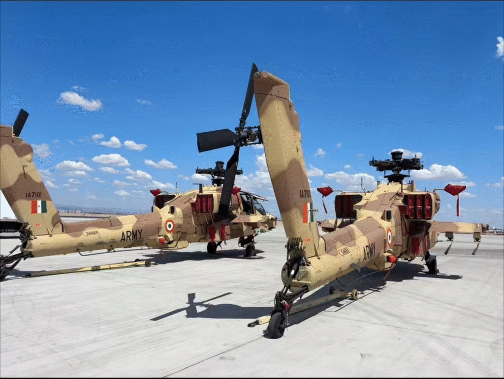 India Bolsters Air Power: Army Receives First Batch of 21 Apache Attack Helicopters