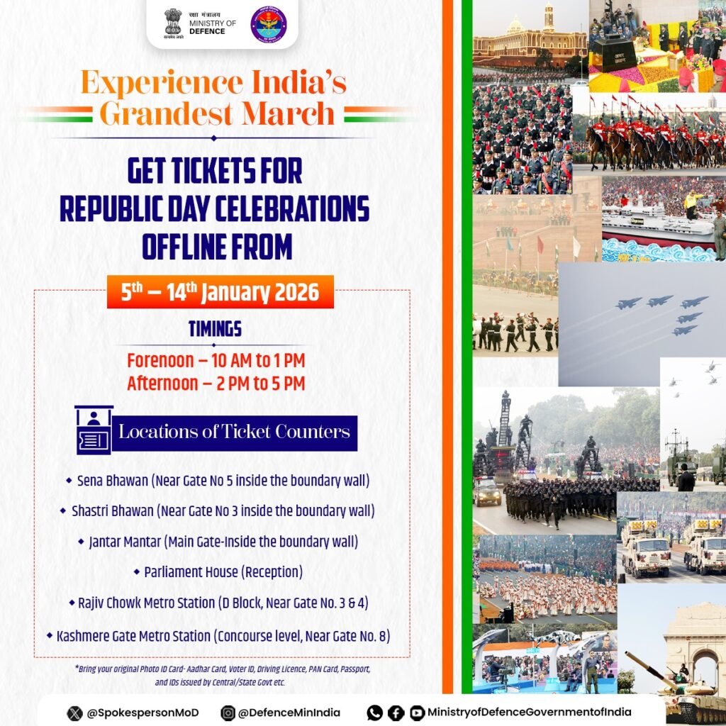 Republic Day Parade 2026 Tickets Open With Strict Photo ID Rules And Daily Quotas 2 Republic Day Parade 2026 Tickets Open With Strict Photo ID Rules And Daily Quotas