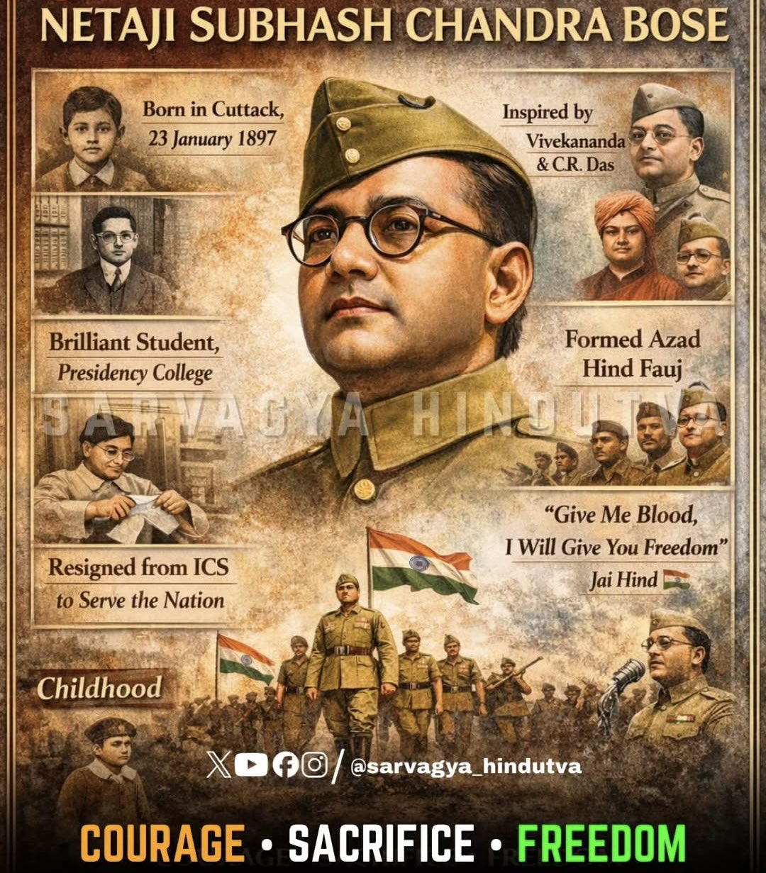 Subash Ch Subhash Chandra Bose Birth Anniversary: Netizens Recall Netaji With His ...