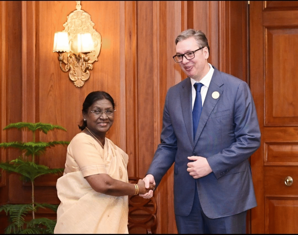 Historic Meeting Strengthens India-Serbia Ties Amid Al Impact Summit