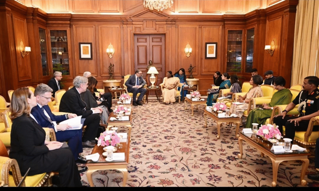 Historic Meeting Strengthens India-Serbia Ties Amid Al Impact Summit