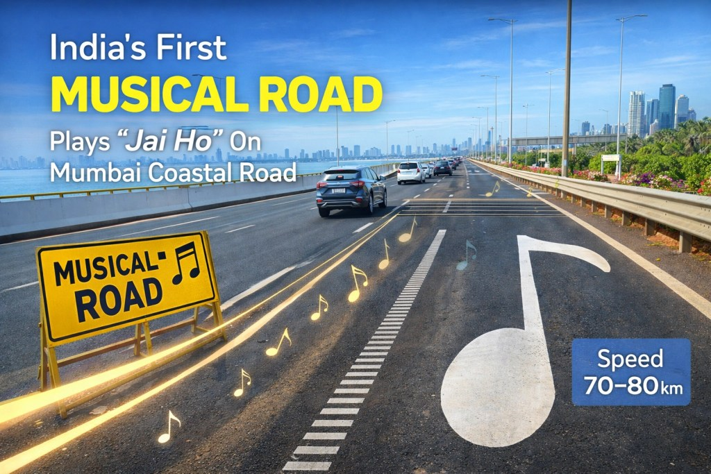 Mumbai's Coastal Road Now Sings 'Jai Ho'! India's First Musical Road Hits the Streets