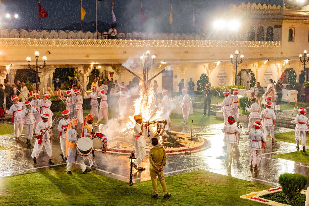 Holika Dahan at City Palace Udaipur. Watch Pictures... 1 Holika Dahan at City Palace Udaipur. Watch Pictures...