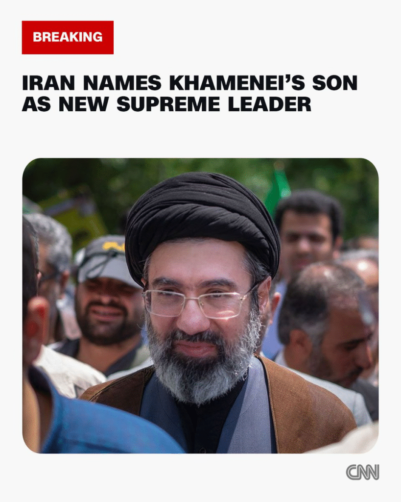 Mojtaba Khamenei Named Iran’s New Supreme Leader After Death of Ali Khamenei