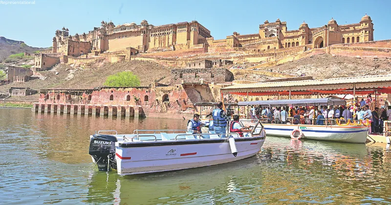 Explore Pristine Amer Fort While Boating at Maota Lake. Know More Details on Boating Here...