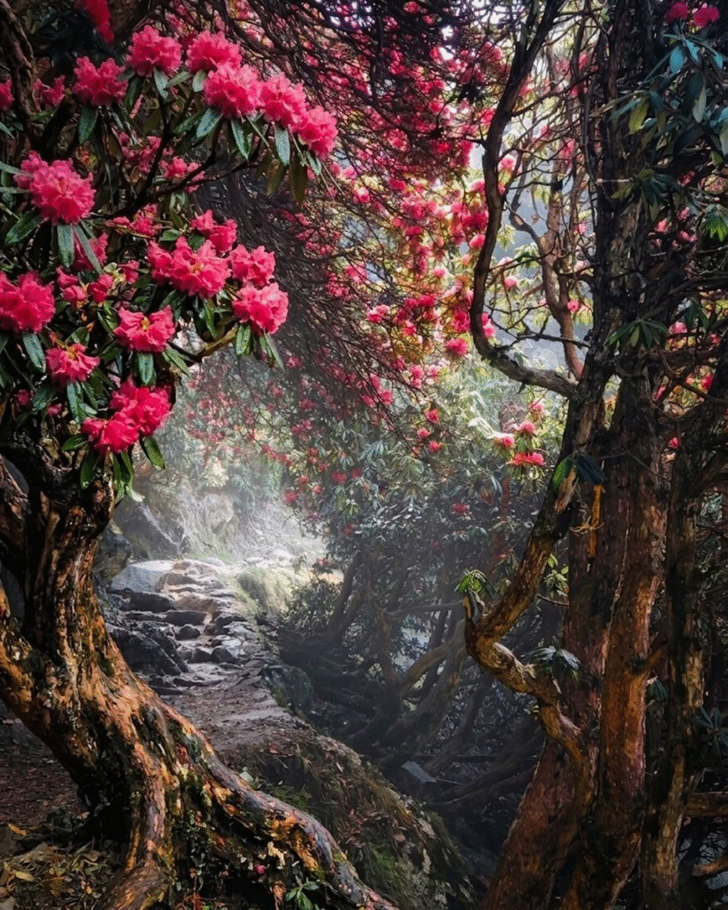 Dharamshala's Secret Red Paradise: When Buransh Blooms, the Hills Catch Fire