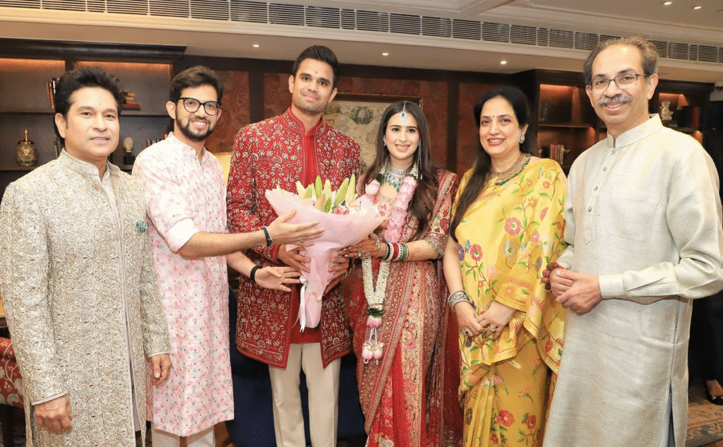 Arjun Tendulkar Ties Knot With Saaniya Chandhok: Celebrities Walk in To Bless The Couple...Watch Pics and Videos...