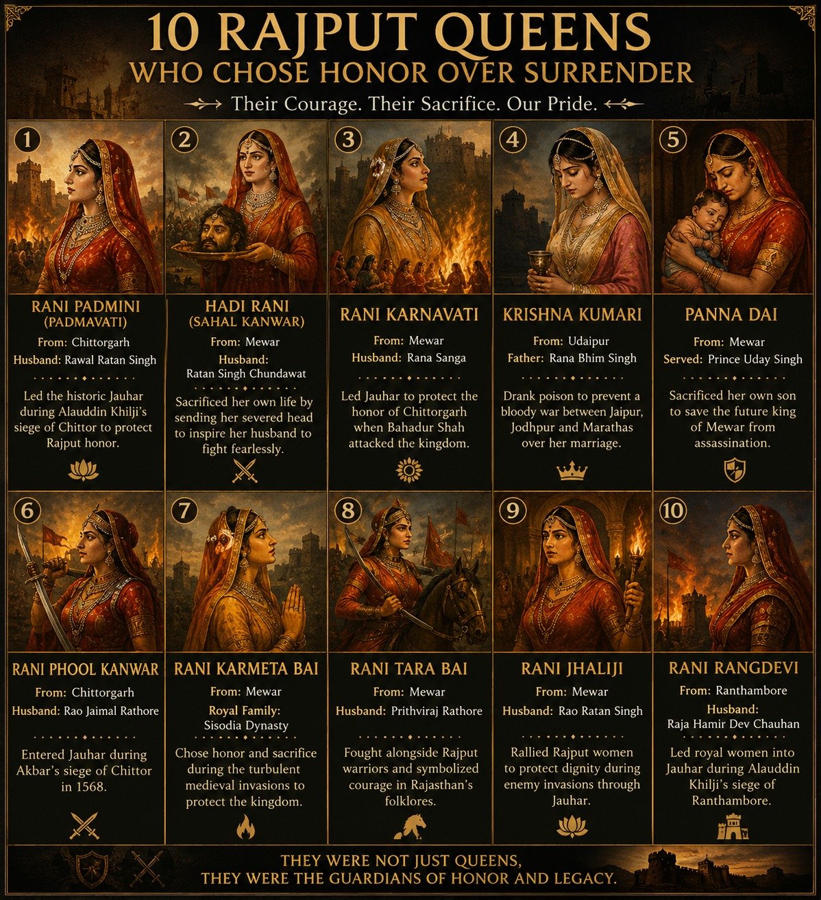 Shobi Rajput Rajput Queens Who Chose Sacrifice Over Surrender - EBNW Story