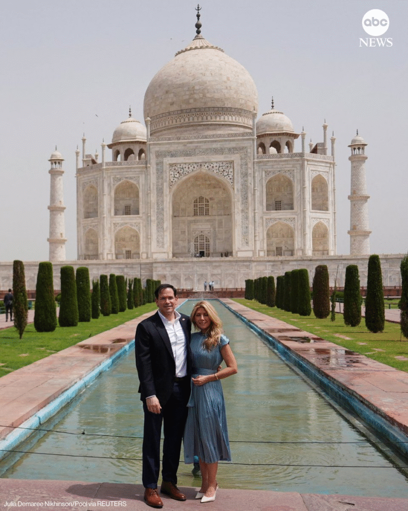 In Pics: Rubio and Wife Tour Taj Mahal and Amber Fort on India Trip. 2 In Pics: Rubio and Wife Tour Taj Mahal and Amber Fort on India Trip.